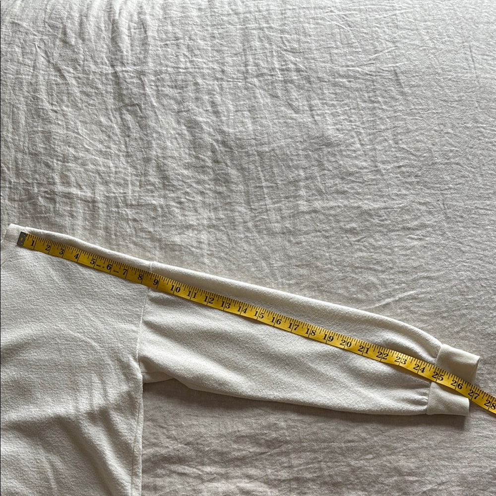 Madewell Off-White Textured Henley Top - Picture 9 of 10